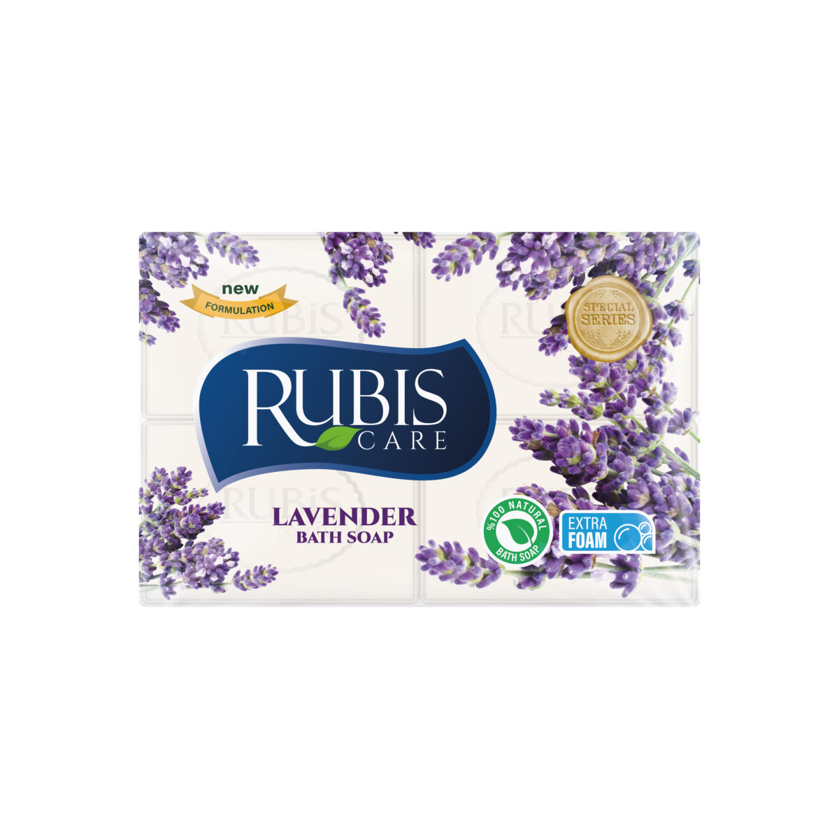 RUBIS-SAPUN-PARFUMAT-DE-BAIE-4x125gr-LAVENDER RUBIS SAPUN PARFUMAT DE BAIE 4x125g LAVENDER - imagine 1