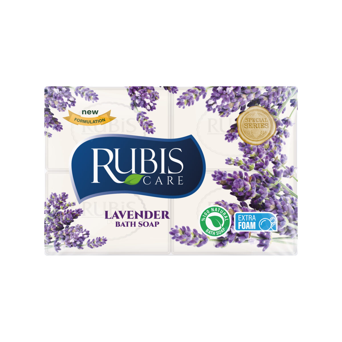 RUBIS-SAPUN-PARFUMAT-DE-BAIE-4x150gr-LAVENDER-C036 RUBIS SAPUN PARFUMAT DE BAIE 4x150g LAVENDER C036 - imagine 1