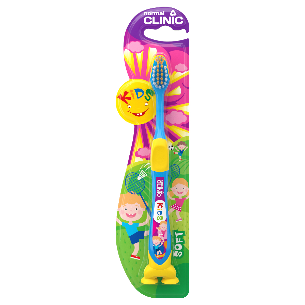 SZD001-NC-toothbrush-Kids-blister-1x-BLUE CLINIC PERIUTE KIDS SOFT (1 PCS) SZD001 - imagine 1