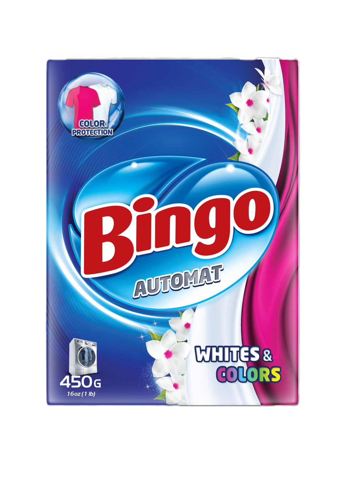 BINGO DET AUT CUTIE 450 GR 2IN1 WHITE & COLORS