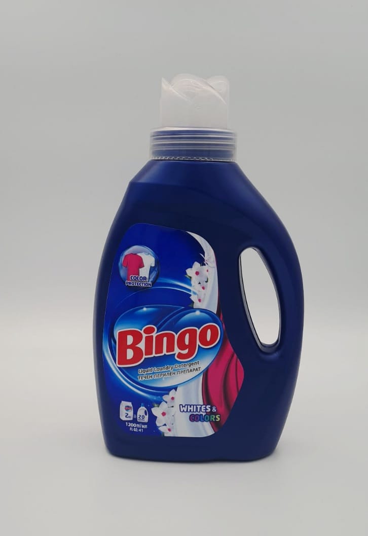 Bingo-1.2-wc BINGO DET. LICHID 1.2L 2/1 WHITE & COLORS (20SP) - imagine 1