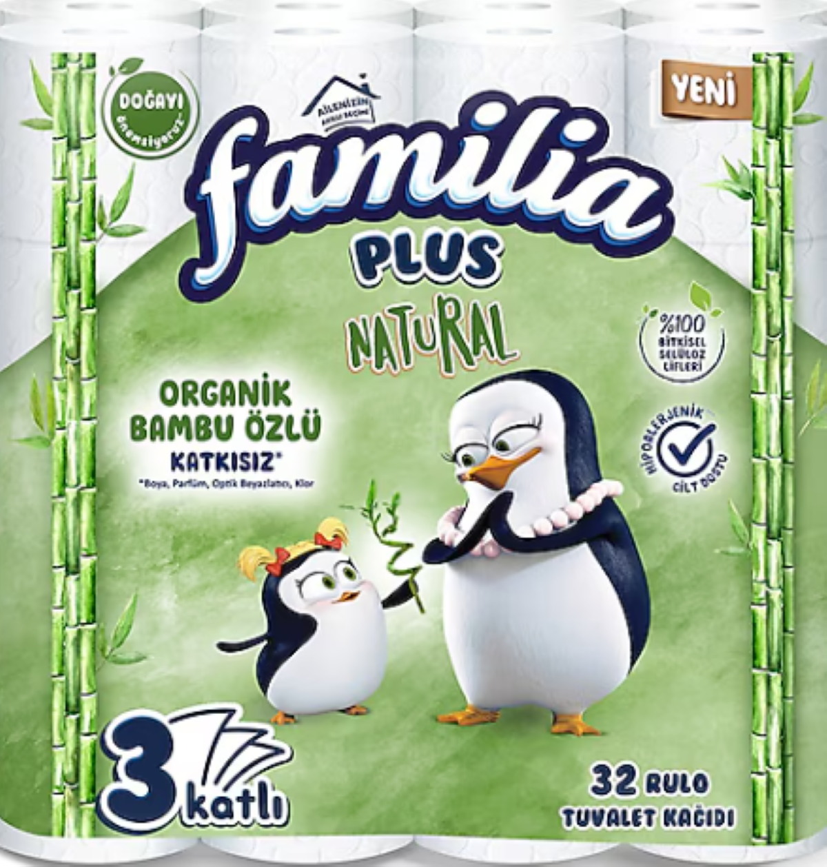 FAMILIA HARTIE IG. 3 STR.  32 ROLE ALBA BAMBOO NATURAL