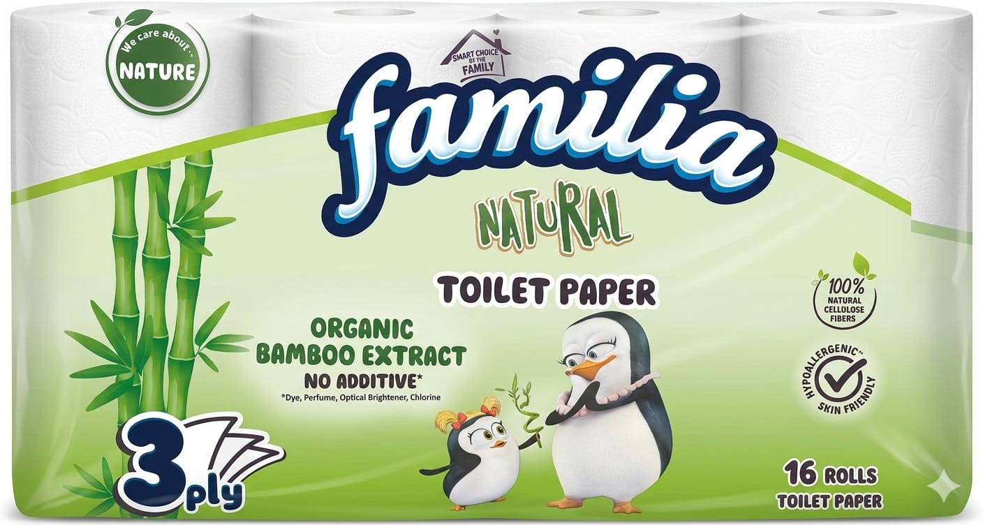 FAMILIA HARTIE IG. 3 STR. 16 ROLE ALBA BAMBOO NATURAL