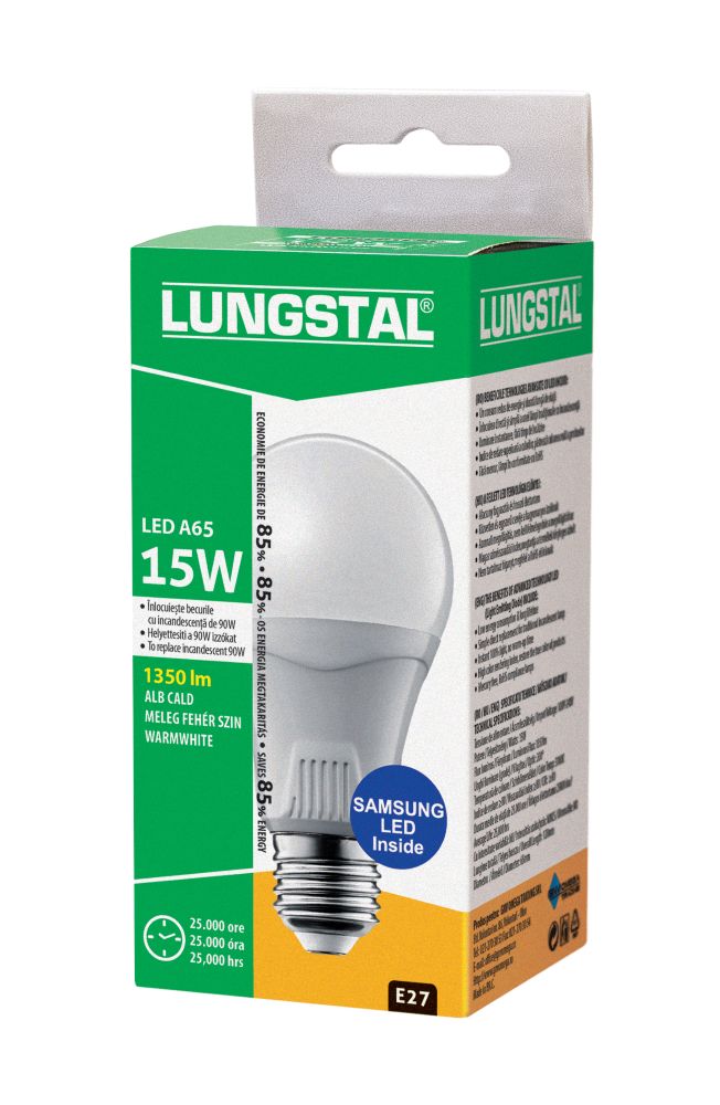 LUNGSTAL BEC LED 15W ALB CALD (include taxa verde)